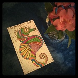 Not for sale seahorse coloring art